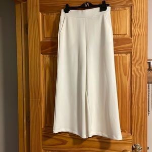 Super soft white wide leg pants